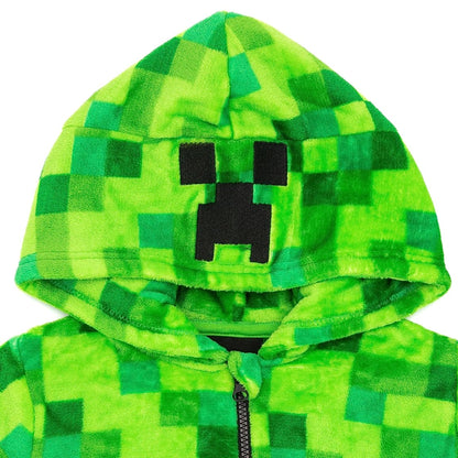 Green - Lifestyle - Minecraft Boys Creeper Pixel Bodysuit