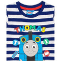 Navy - Side - Thomas & Friends Boys All-Over Print Short Pyjama Set
