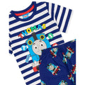 Navy - Pack Shot - Thomas & Friends Boys All-Over Print Short Pyjama Set