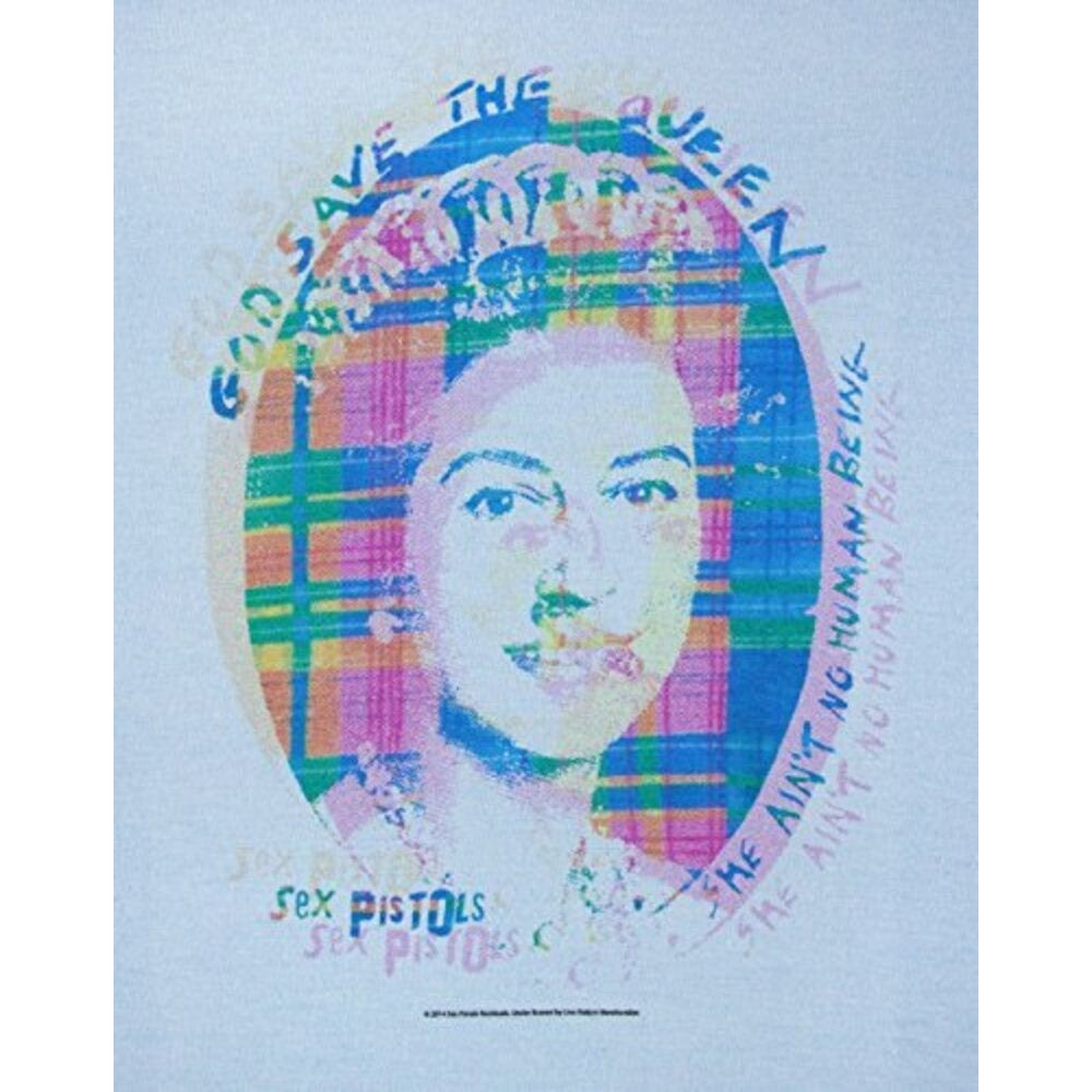 Blue - Side - Sex Pistols Boys Tartan T-Shirt