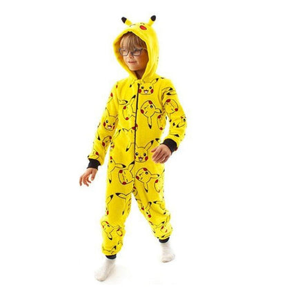 Yellow - Lifestyle - Pokemon Childrens-Kids Pikachu 3D Ears Sleepsuit