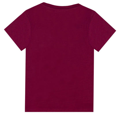 Burgundy - Side - Harry Potter Girls Glitter Short Pyjama Set