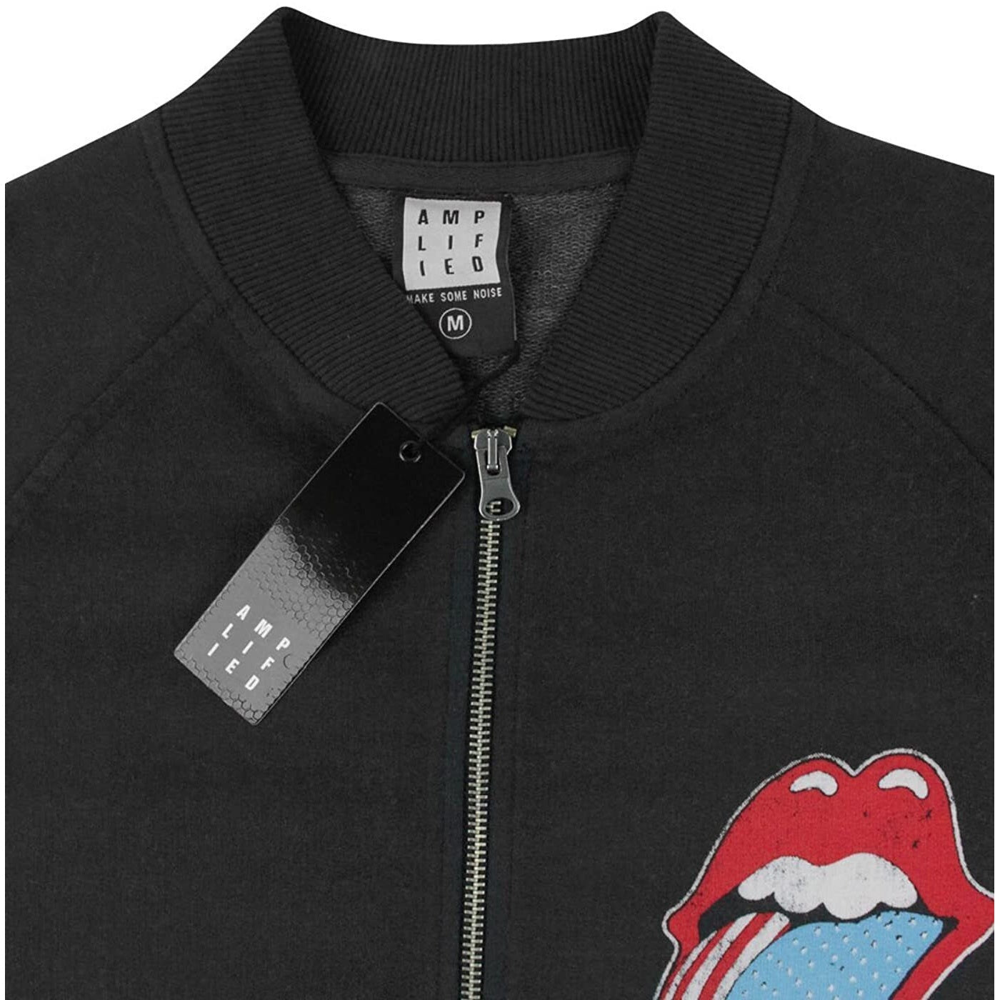 Black - Lifestyle - Amplified Mens The Rolling Stones Bomber Jacket