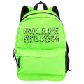 Green - Front - Rock Sax Bad Guy Billie Eilish Backpack