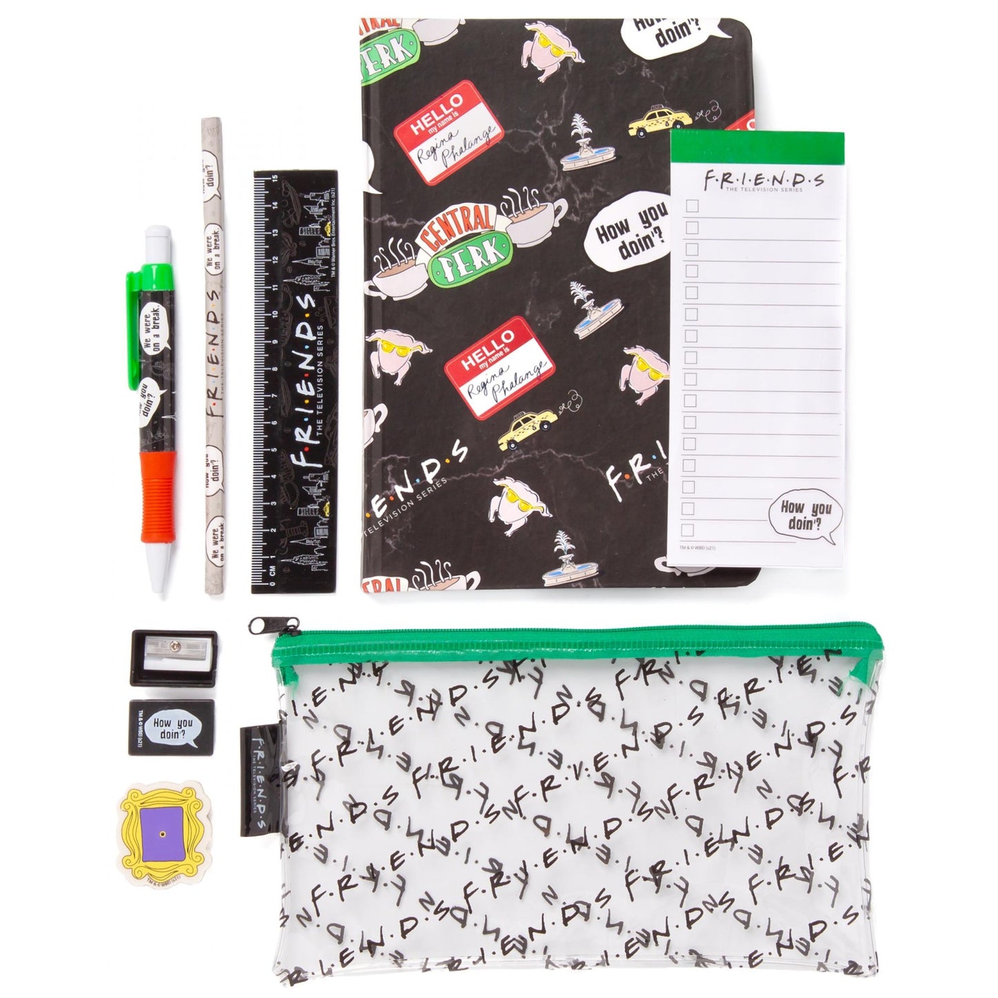 Black - Front - Friends Bumper Stationery Set (Pack of 8)