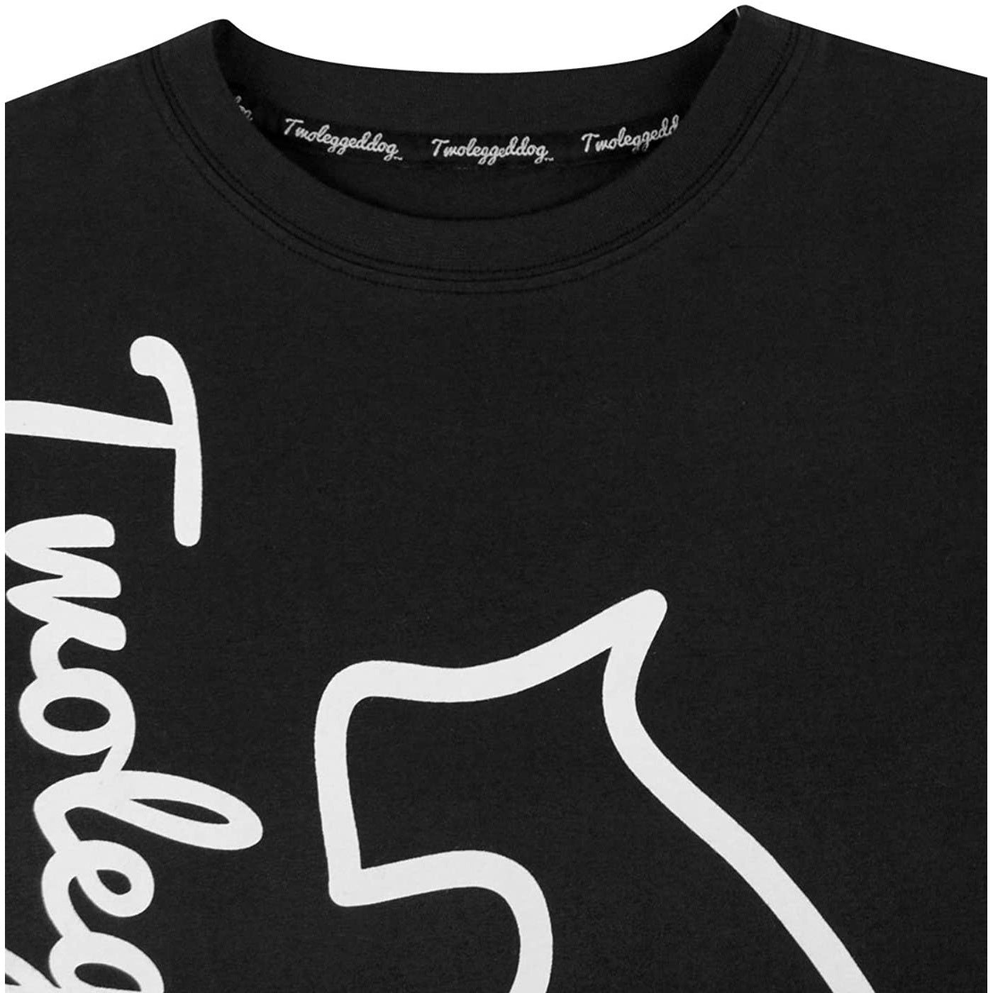 Black - Back - Two Legged Dog Boys Logo T-Shirt