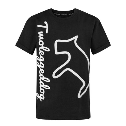 Black - Front - Two Legged Dog Boys Logo T-Shirt