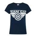 Blue - Side - Captain America Civil War Girls Team Cap T-Shirt