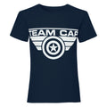 Blue - Front - Captain America Civil War Girls Team Cap T-Shirt