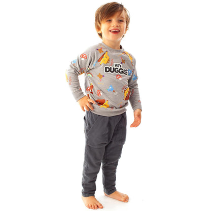 Grey-Multicoloured - Lifestyle - Hey Duggee Boys Squirrel Club Long-Sleeved Sweatshirt