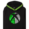 Black - Side - Xbox Childrens-Kids Logo Sequin Flip Hoodie