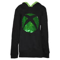 Black - Front - Xbox Childrens-Kids Logo Sequin Flip Hoodie
