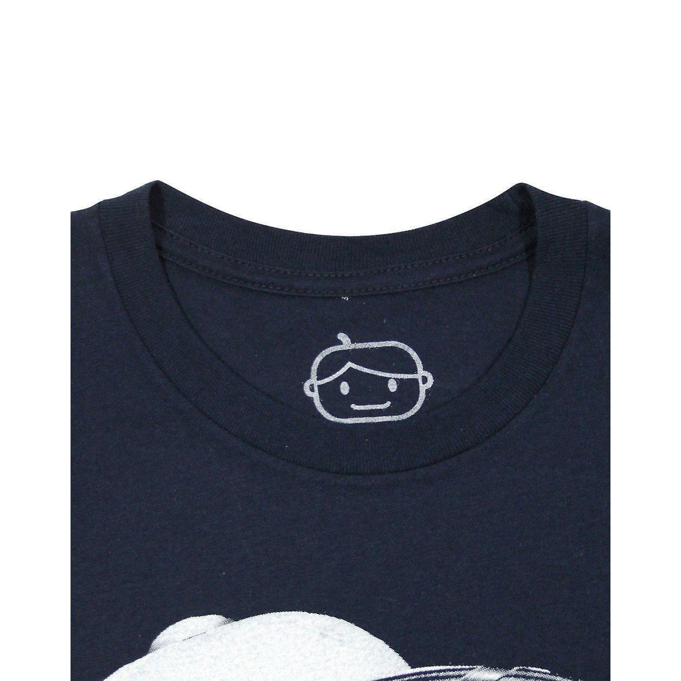 Navy-White - Back - Goodie Two Sleeves Mens Let´s Go Bananas T-Shirt