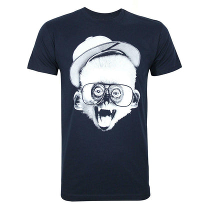Navy-White - Front - Goodie Two Sleeves Mens Let´s Go Bananas T-Shirt