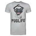Grey - Front - Goodie Two Sleeves Mens Puglife T-Shirt