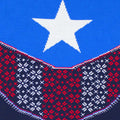 Blue-Navy-Red - Lifestyle - Captain America Unisex Adult Shield Knitted Christmas Sweatshirt