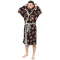 Black - Side - Dragon Ball Z Mens Goku Dressing Gown