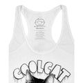White - Back - Goodie Two Sleeves Womens-Ladies Cool Cat Tank Top