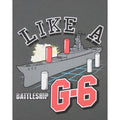 Charcoal - Side - Goodie Two Sleeves Womens-Ladies Battleship Like A G6 T-Shirt