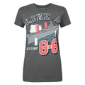 Charcoal - Front - Goodie Two Sleeves Womens-Ladies Battleship Like A G6 T-Shirt