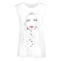 White - Front - Blood Is The New Black Womens-Ladies Soda Pop! Tank Top