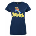 Blue - Front - Worn Womens-Ladies Animal Drummer The Muppets T-Shirt
