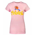 Pink - Front - Worn Womens-Ladies Animal Drummer The Muppets T-Shirt