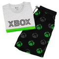 Black - Back - Xbox Mens Colour Block Short Pyjama Set