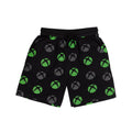 Black - Side - Xbox Mens Colour Block Short Pyjama Set