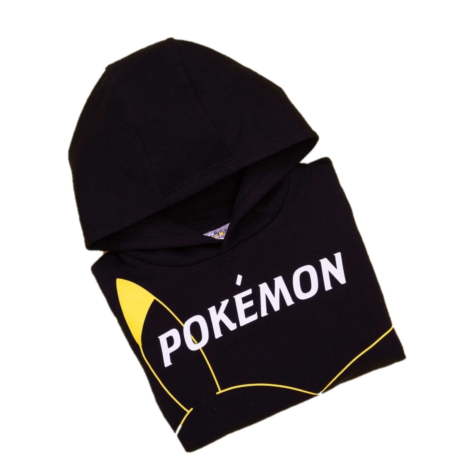 Black - Side - Pokemon Childrens-Kids Pikachu Hoodie