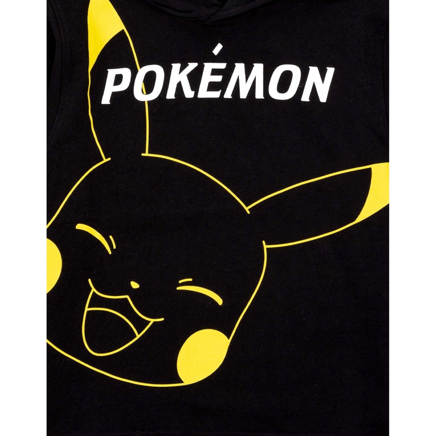 Black - Pack Shot - Pokemon Childrens-Kids Pikachu Hoodie