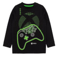 Black-Green - Front - Xbox Boys Game Controller Long-Sleeved Pyjama Set