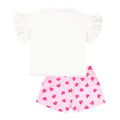 White-Pink-Yellow - Back - Pokemon Girls Besties Frill Short Pyjama Set