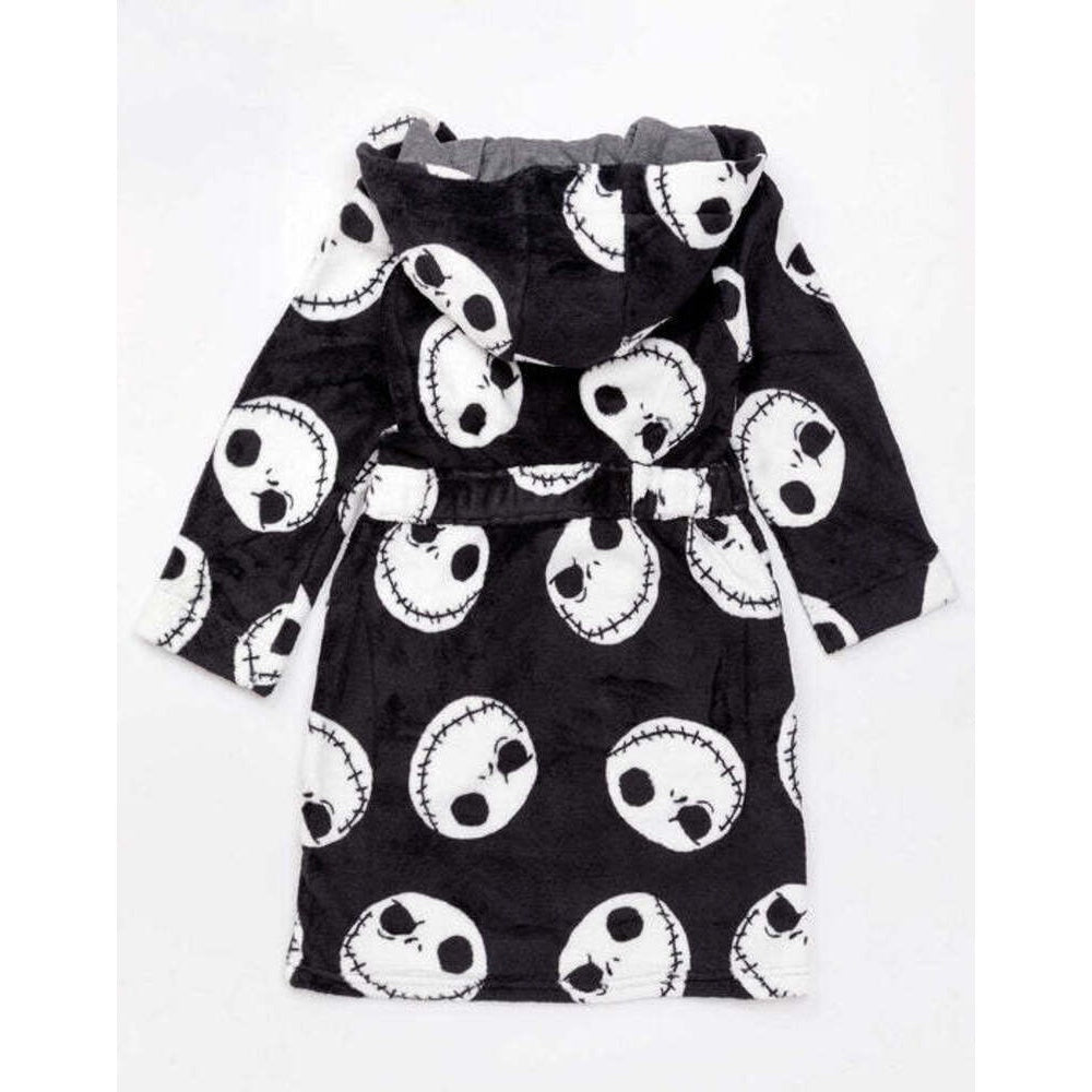 Black-White - Side - Nightmare Before Christmas Childrens-Kids Robe