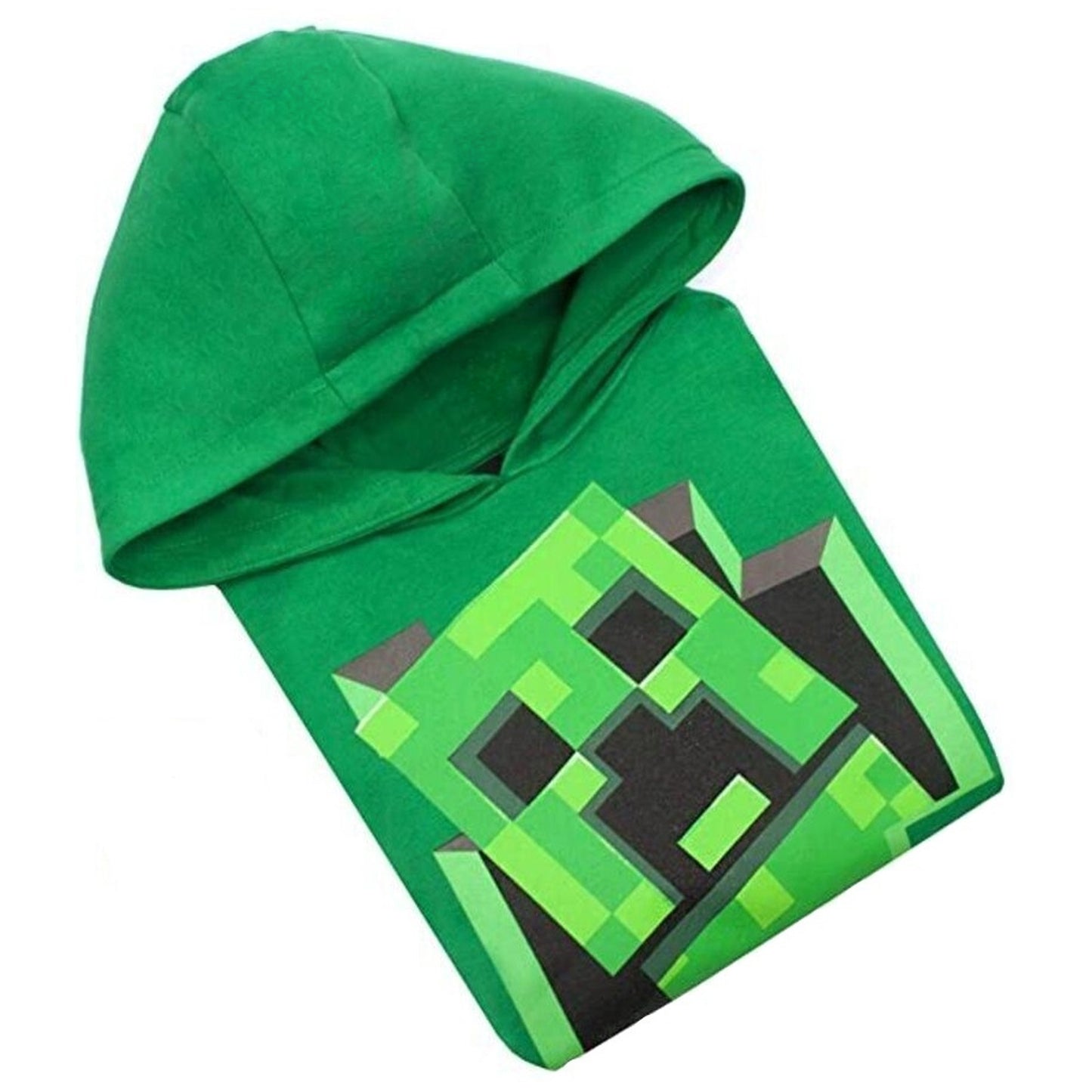 Green - Side - Minecraft Boys Inside Creeper Hoodie
