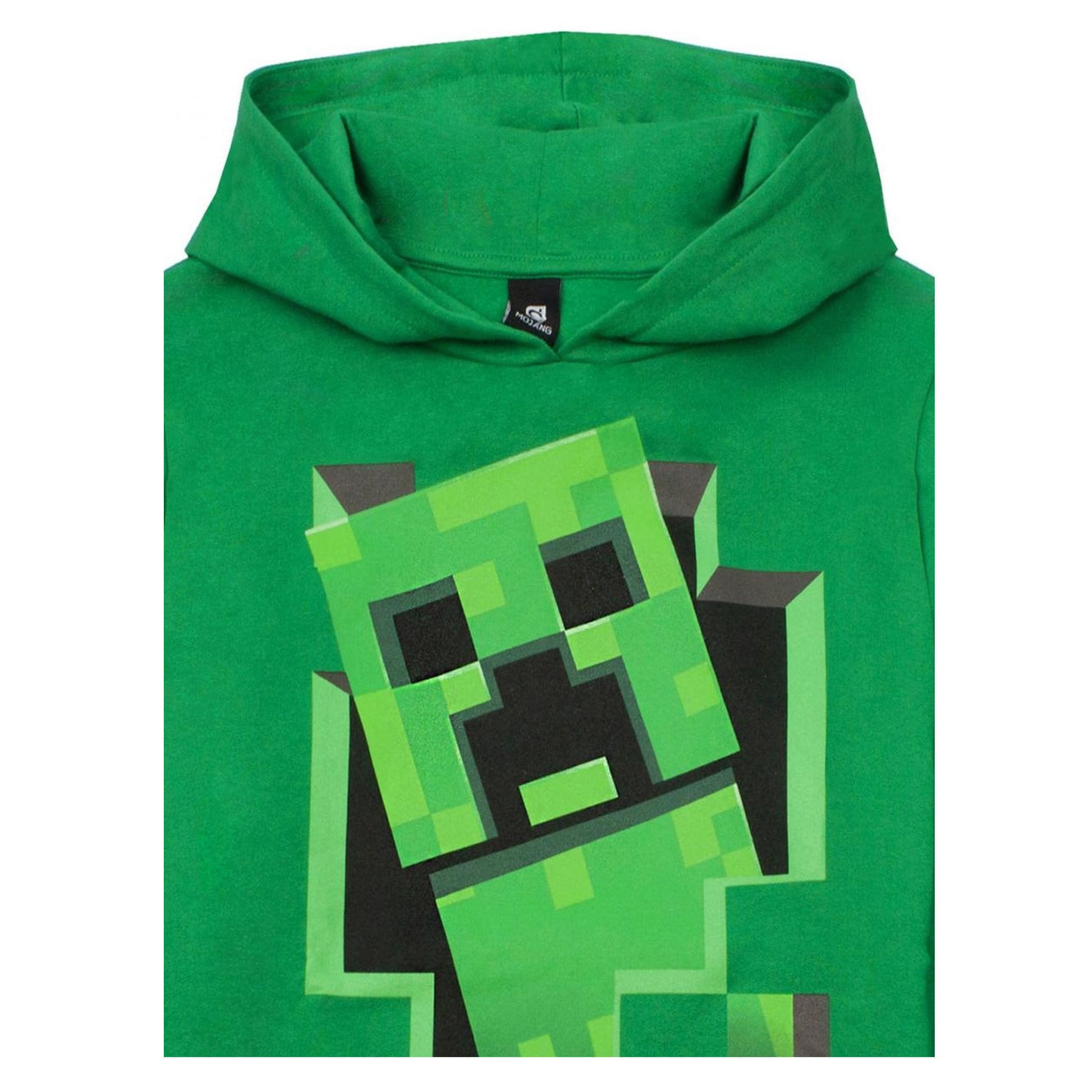 Green - Pack Shot - Minecraft Boys Inside Creeper Hoodie