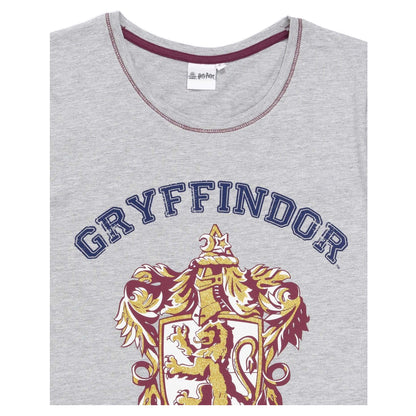 Grey-White-Maroon - Lifestyle - Harry Potter Womens-Ladies Gryffindor Long Pyjama Set