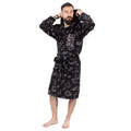 Grey-Black-White - Side - Peaky Blinders Mens Dressing Gown