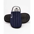 Blue-White - Side - Peaky Blinders Mens Striped Slippers