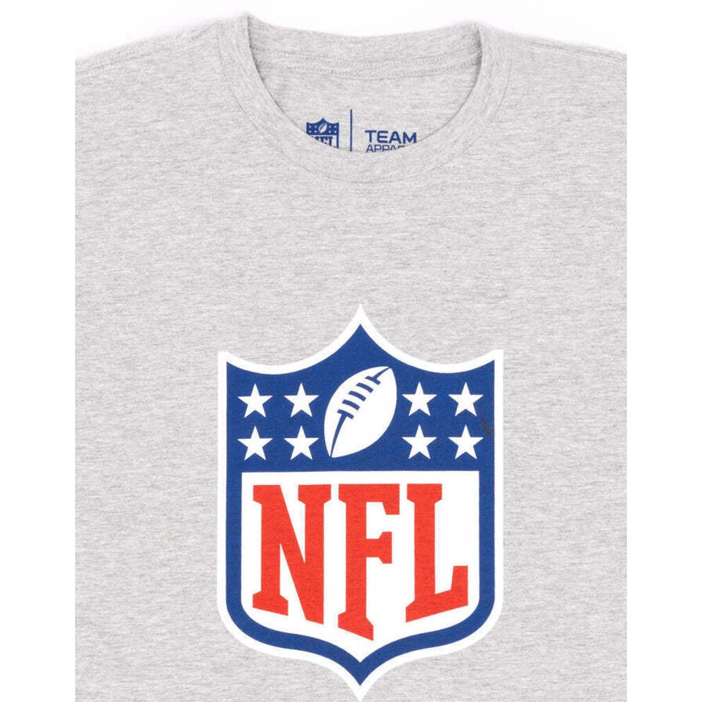 Grey-Blue-Red - Pack Shot - NFL Womens-Ladies Shield T-Shirt