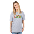 Grey-Red-Green - Side - Marvel Womens-Ladies Characters T-Shirt