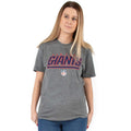 Grey-Navy-Red - Front - New York Giants Womens-Ladies T-Shirt