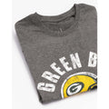 Charcoal Grey-Yellow - Pack Shot - Green Bay Packers Womens-Ladies Helmet T-Shirt