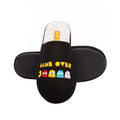 Black-Yellow - Side - Pac-Man Mens Game Over Slippers