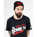 Black - Side - David Bowie Logo Beanie