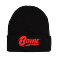 Black - Pack Shot - David Bowie Logo Beanie