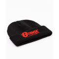 Black - Close up - David Bowie Logo Beanie