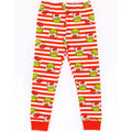 Blue-Green-White-Red - Pack Shot - The Grinch Childrens-Kids Fitted Christmas Pyjama Set