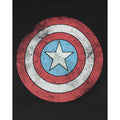 Black-White-Red - Side - Jack Of All Trades Mens Captain America Distressed Logo T-Shirt