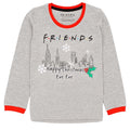 Grey-Red - Side - Friends Boys Christmas Pyjama Set